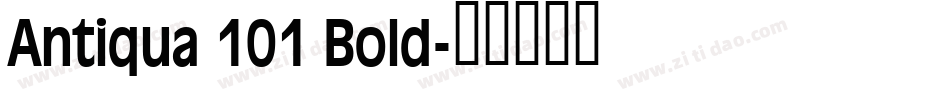 Antiqua 101 Bold字体转换